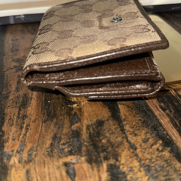Gucci GG Canvas Leather Bifold Wallet Brown - Picture 5 of 7